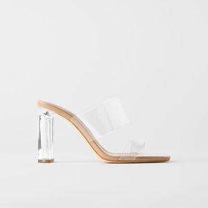 ZARA Clear Vinyl Sandal